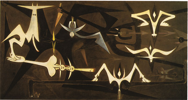 La Rumeur de la terre, 1950, huile sur toile