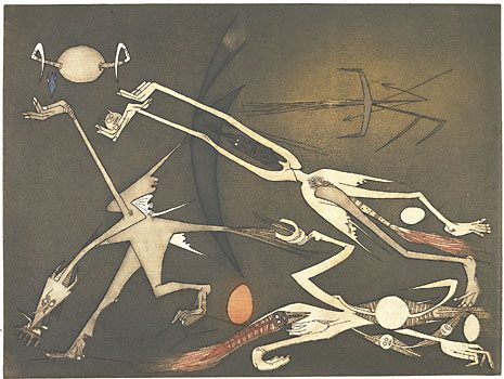 Wifredo Lam, eau-forte pour le portfolio Annonciation, 1969